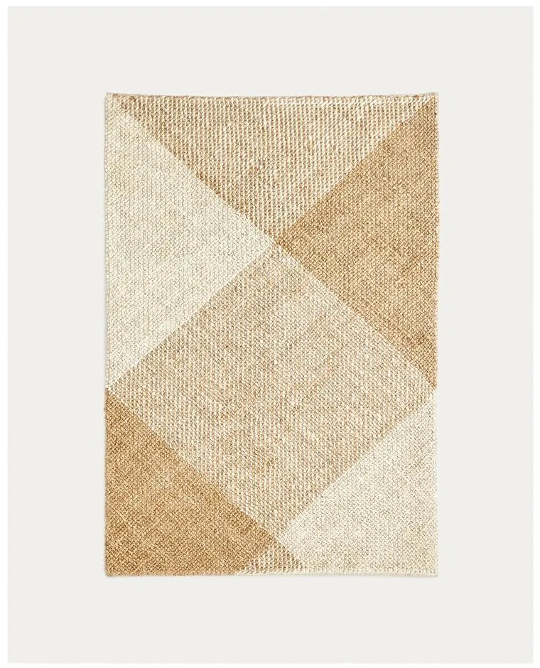 Bézs-krémszínű juta szőnyeg 160x230 cm Maelan – Kave Home