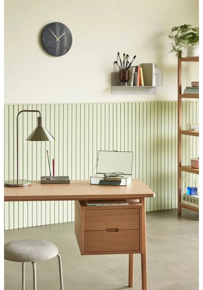 Íróasztal tölgyfa dekorral 57x120 cm Architect – Hübsch