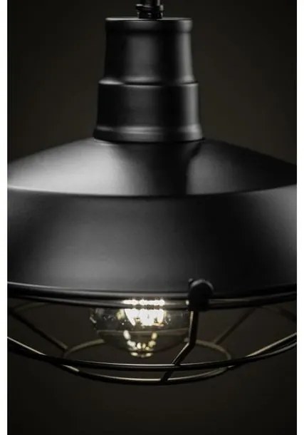 Lámpa Mennyezeti lámpatest LARS,2233,AC220-240V,50/60Hz,1*E27,IP20,átmérő 26cm,egyes,fekete