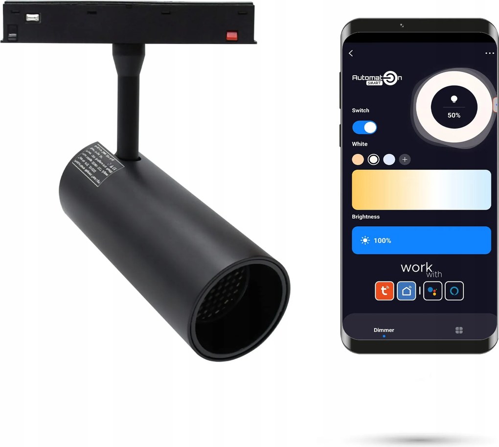 Led reflektor 2.4GHZ Track 20W Smart Track 48VDC 3000-6000K