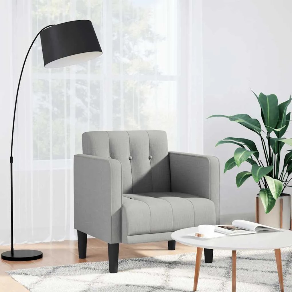 felhőszürke szövet kanapészék karfás szék 53 cm