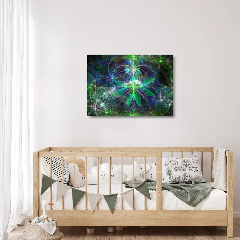 Kép - Absztrakt geometriai formák (üvegen) (70x50 cm)