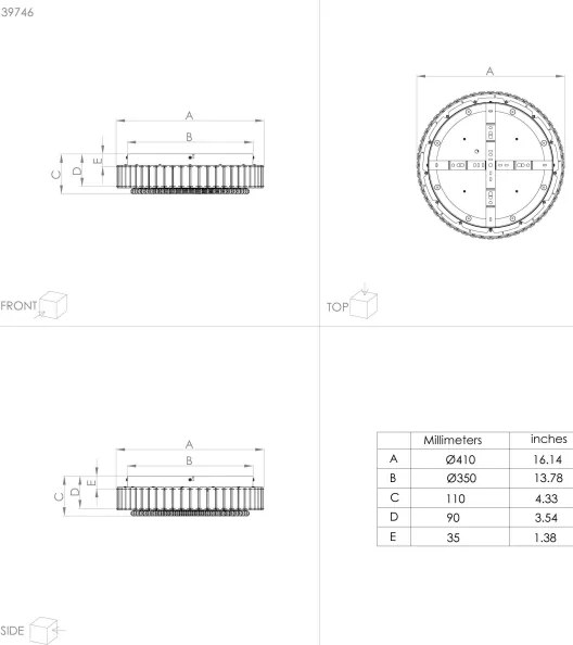 Eglo 39746 - LED Dimmelhető mennyezeti lámpa BALPARDA LED/23,5W/230V