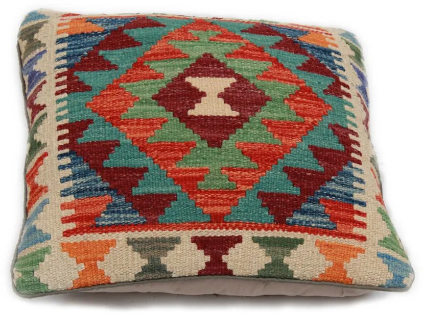 Kilim díszpárna 44x46 kézi szövésű Kelim párnahuzat
