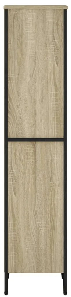 sonoma tölgy színű szerelt fa könyvszekrény 50 x 31 x 74,5 cm