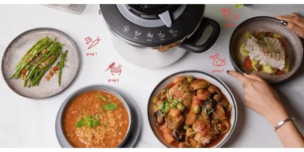 Tefal - Nyomásfőző készlet 4,5/6 l CLIPSO+ CHEF