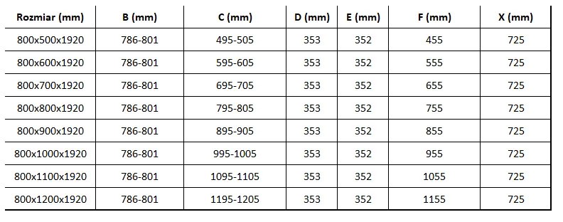 Mexen Lima zuhanykabin 80x120cm, 6mm-es üveg, króm profil-átlátszó üveg, 856-080-120-01-00