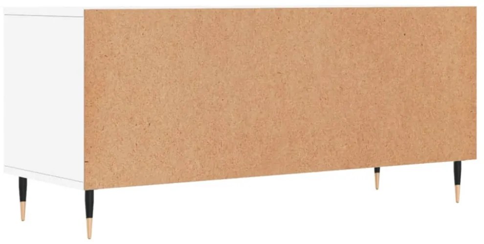fehér szerelt fa TV-szekrény 100x34,5x44,5 cm