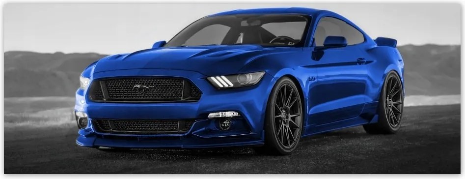 Fotótapéta flizelina 250x93 Kék Ford Mustang