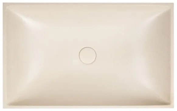 Sapho - Pult fölé szerelhető mosdó 58x36 cm beton/bézs