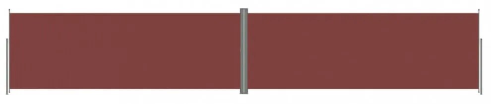barna behúzható oldalsó napellenző 220 x 1200 cm