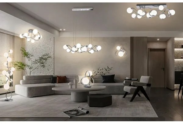 Wofi 8014-207 - LED Asztali lámpa NANCY 2xG9/3,5W/230V fényezett króm