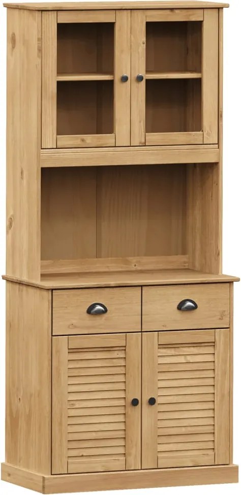 vidaXL VIGO tömör fenyőfa magasszekrény 78x40x175 cm