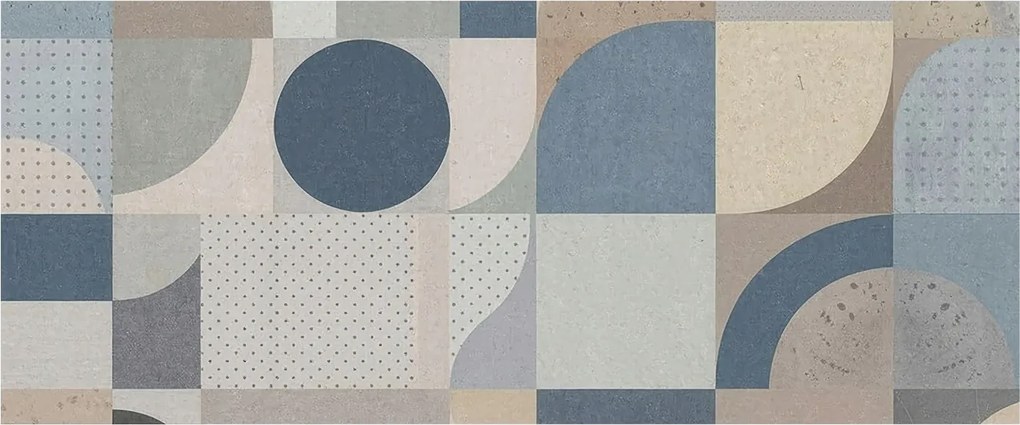 Falfestmény Tapéta Prémium Geometrikus mozaik 250x104