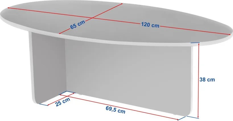 Orba travertin–velencei dió dohányzóasztal