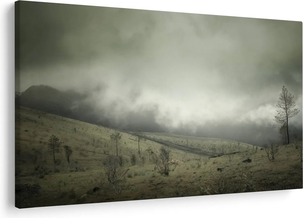 A vihar előtti táj képe (90x60 cm)