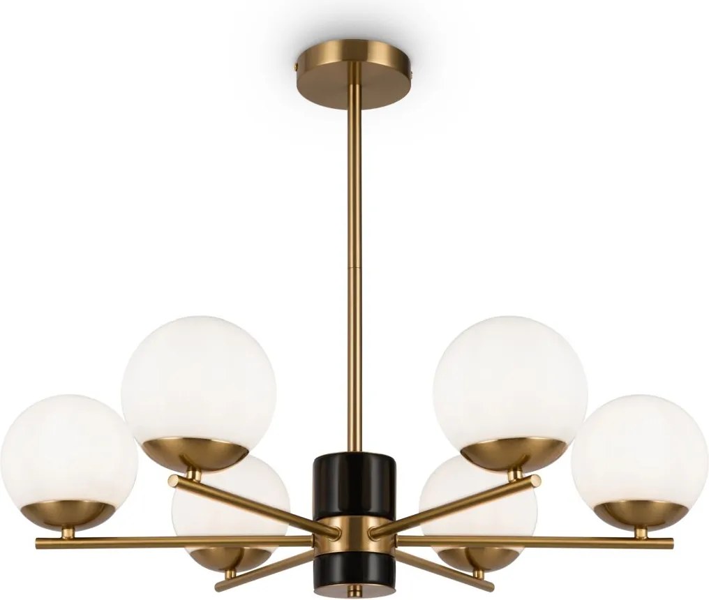 Maytoni modern csillár marble fehér sárgaréz mymod187pl-06bs