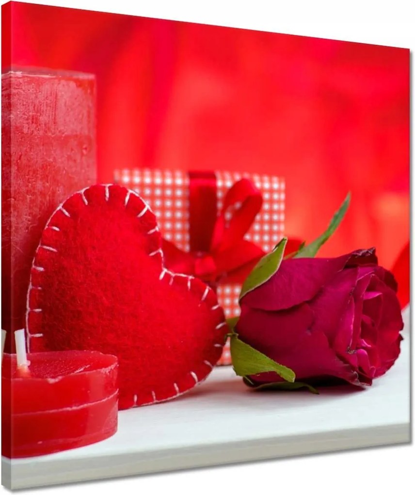 Vászonkép 40x40 Nőnap Ajándék Love