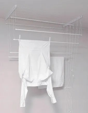 Erga Erga, mennyezeti akasztó ruhaszárításhoz 5x190 cm, fehér, ERG-SEP-10SUSSUF5PP19