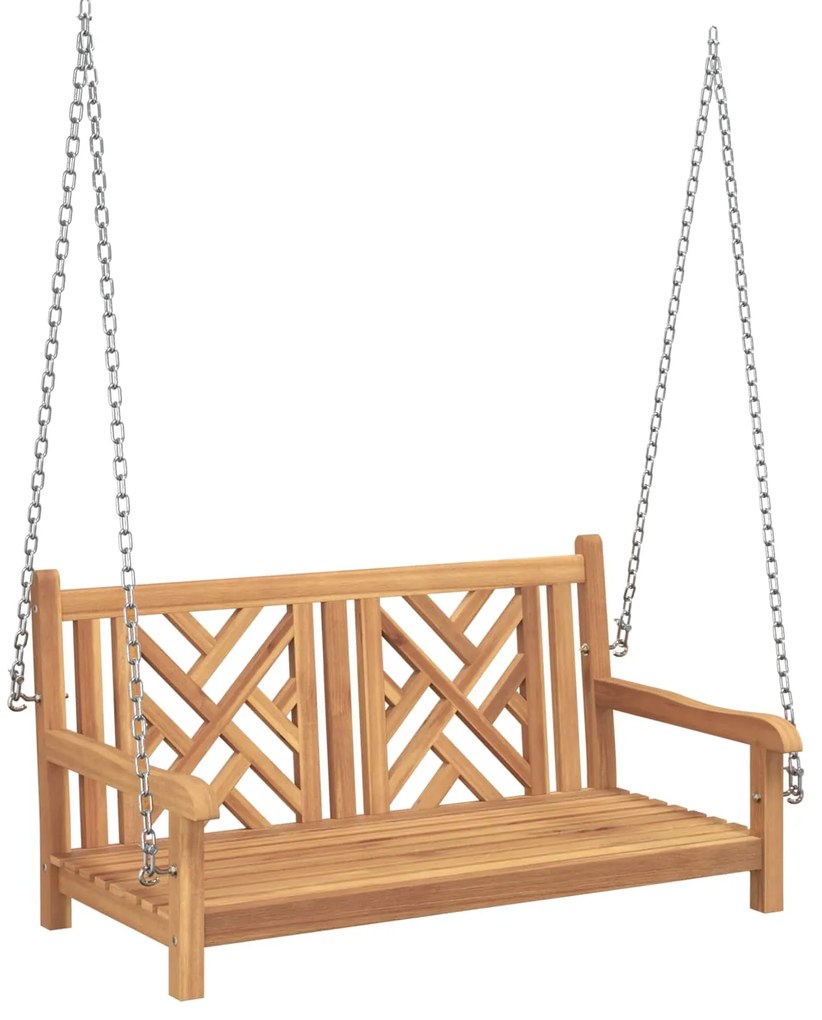 vidaXL Hinta Pad Barna 114 x 60 x 64 cm Tömör Teakfa