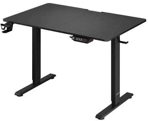 Casaria® Magasságban állítható irodai asztal 110x60x118 cm - fekete