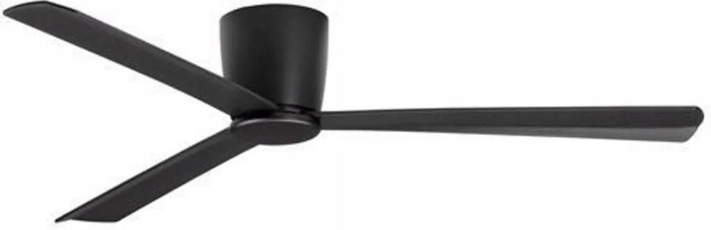 Nova Luce mennyezeti ventilátor Dell alumínium test matt fekete 3ABS fa l