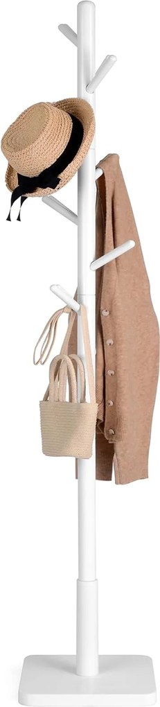 Fehér álló ruhafogas ARBO