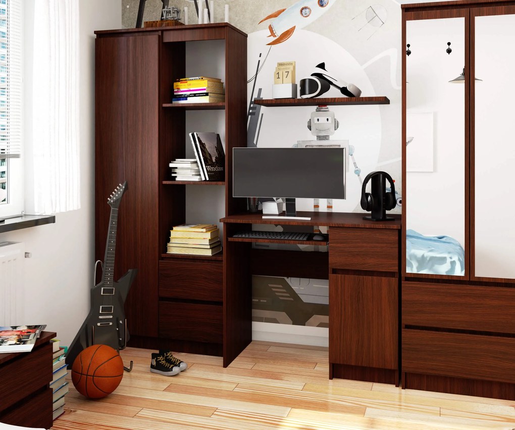 PC asztal Bhaskar (wenge) (J). Akció -15%. 1069673