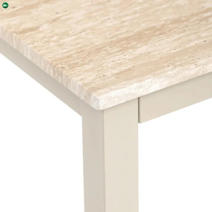 Étkezőasztal 110x70x75 cm, MDF, travertin, GDT-202 TRV