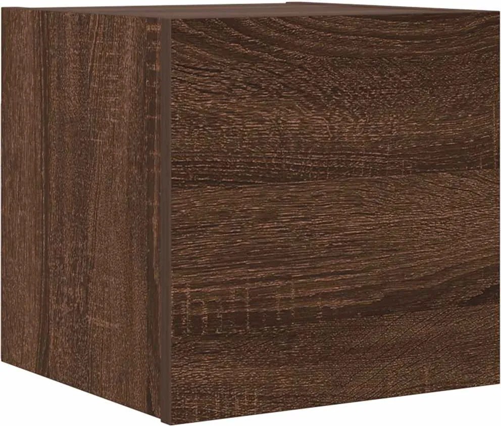 vidaXL barna tölgy színű fali TV-szekrény 30,5 x 30 x 30 cm