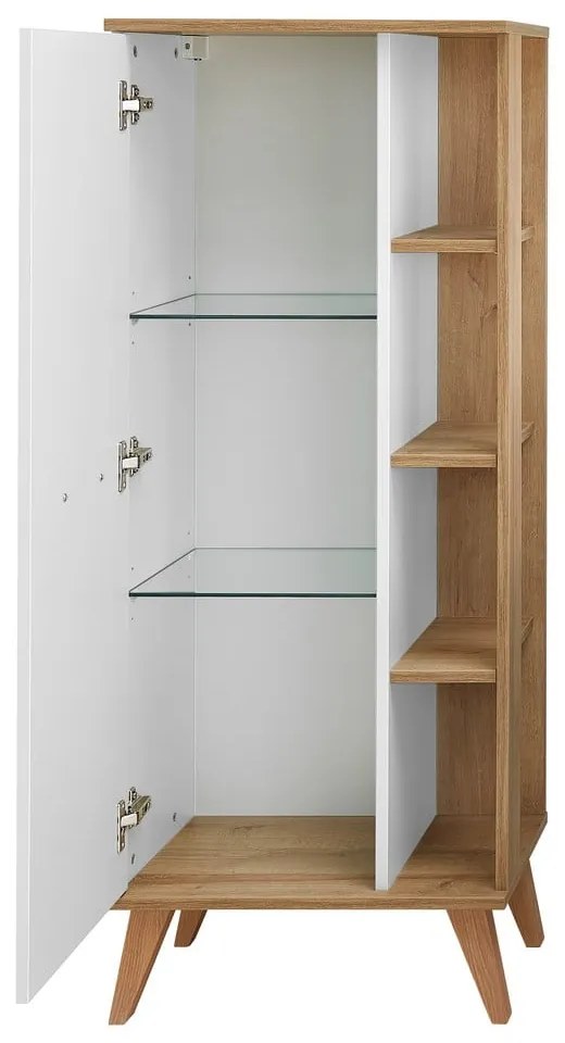 Fehér alacsony fürdőszoba szekrény 51x128 cm Set 923 - Pelipal