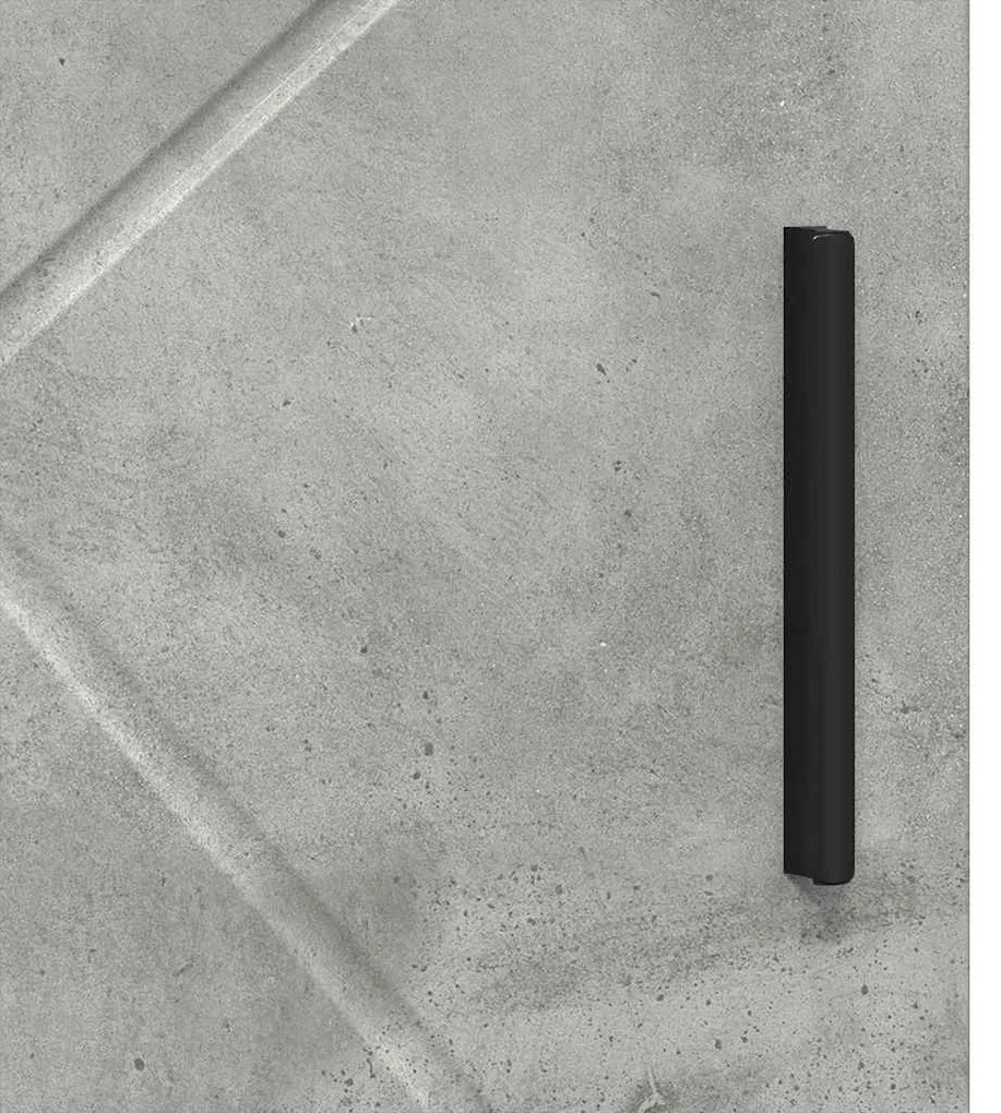 Fürdőszoba Székény ajtóval Beton szürke 30 x 35 x 95 cm Faanyag