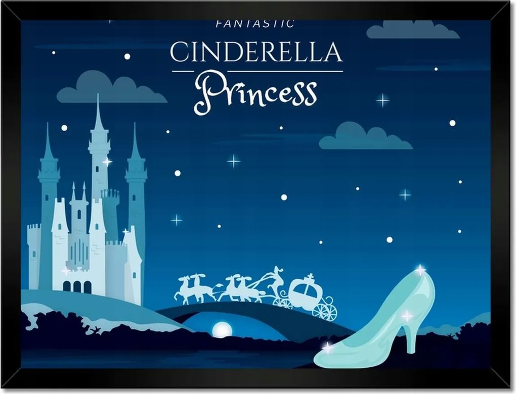 Poszterek keretben 40x30 Hamupipőke Cipő