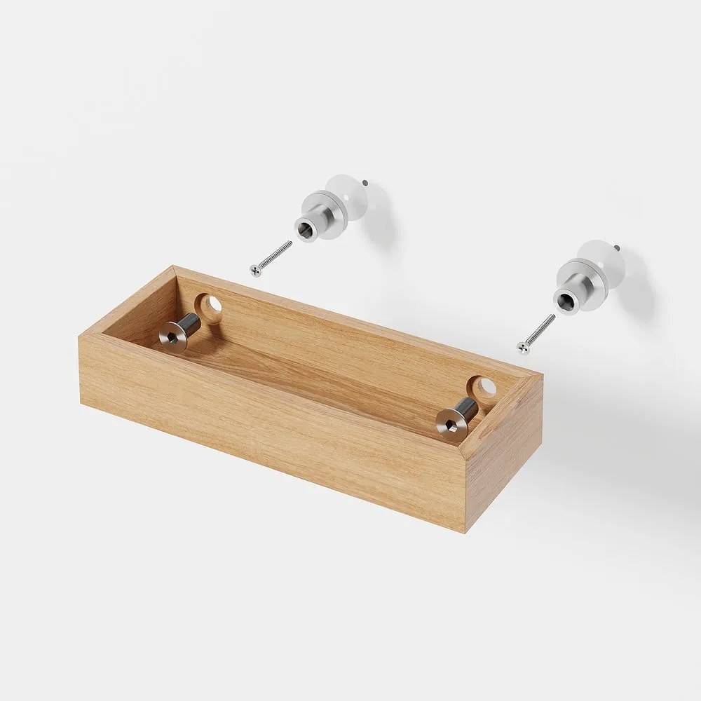 Yoku tölgyfa fürdőszobai fali polc - Wireworks