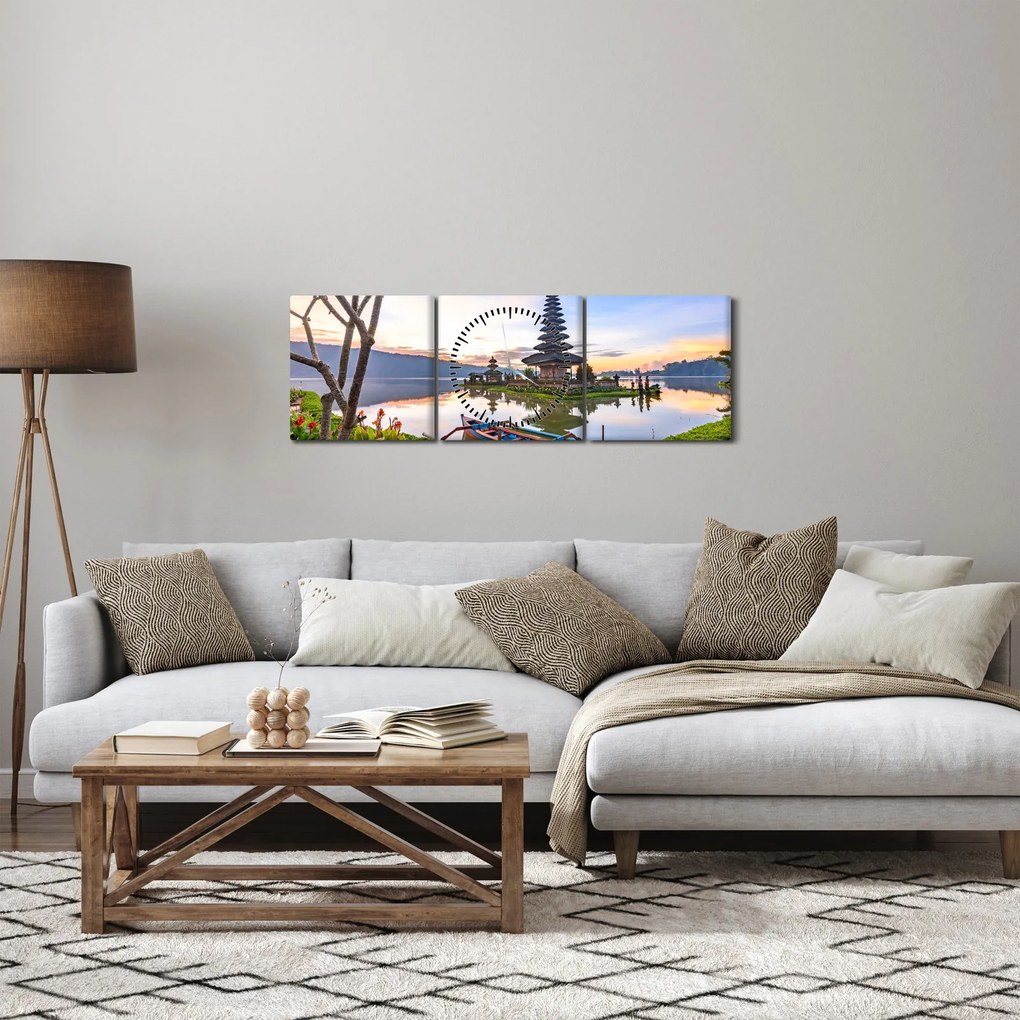 Kép - Shaivite templom (órával) (90x30 cm)