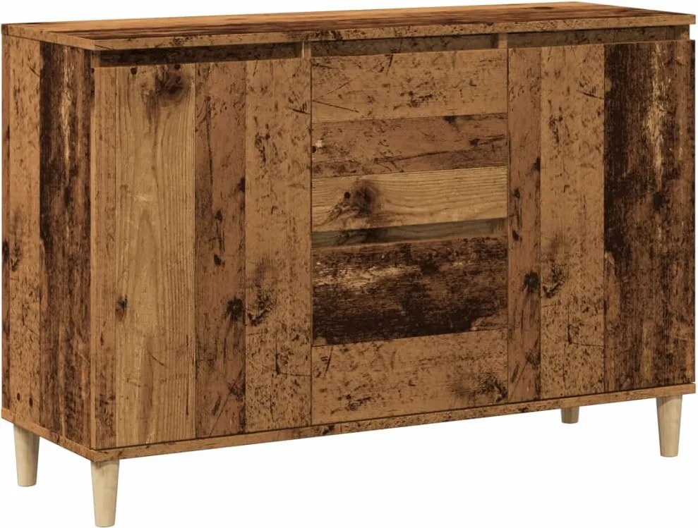 vidaXL antik fa színű szerelt fa tálalószekrény 102 x 35 x 70 cm