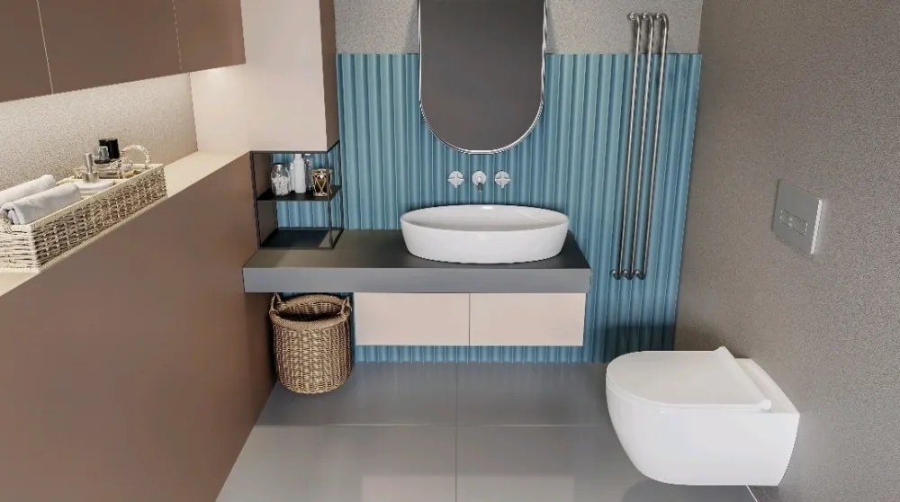 CeraStyle CITY fali WC - MATT FEHÉR - rimless - perem nélküli - rejtett szerelésű