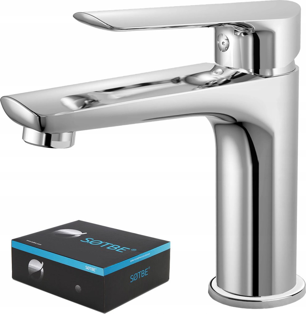 Álló csaptelep fürdőszobai mosdóhoz takarékos mosdó csaptelep króm Sotbe