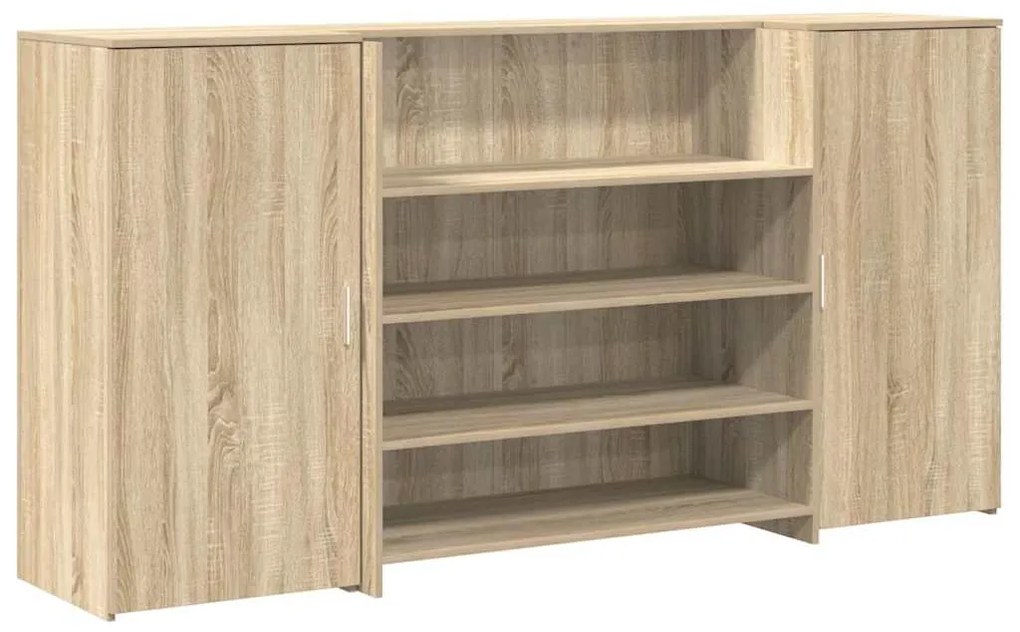 recepciós pult sonoma tölgy 200x50x103,5 cm szerelt fa