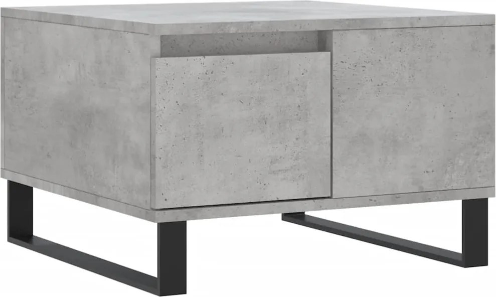 vidaXL betonszürke szerelt fa dohányzóasztal 55x55x36,5 cm