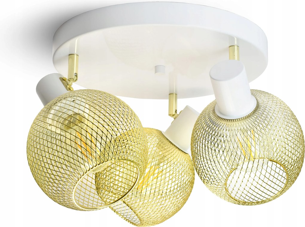 Mennyezeti lámpa Csillár Plafon Gold Globe 488-EG3 Led 3xE27 Led Mozgatható