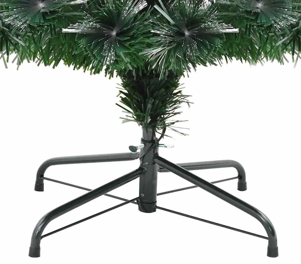 Mű karácsonyfa dekoratív vonós lámpákkal Zöld 120 cm PVC