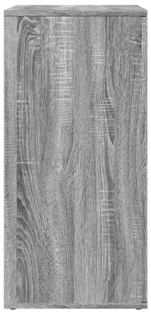 szürke sonoma színű szerelt fa tálalószekrény 79 x 38 x 80 cm
