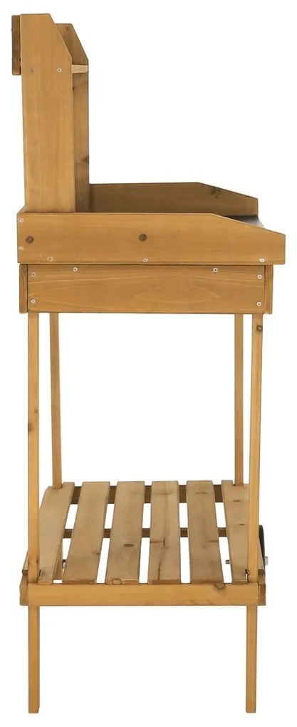Bardy kerti munkaasztal, barna, 94 x 49 x 120 cm