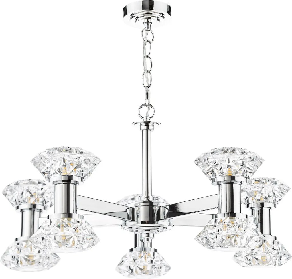 Dar Lighting glamour modern csillár tiana csiszolt króm dartia2350