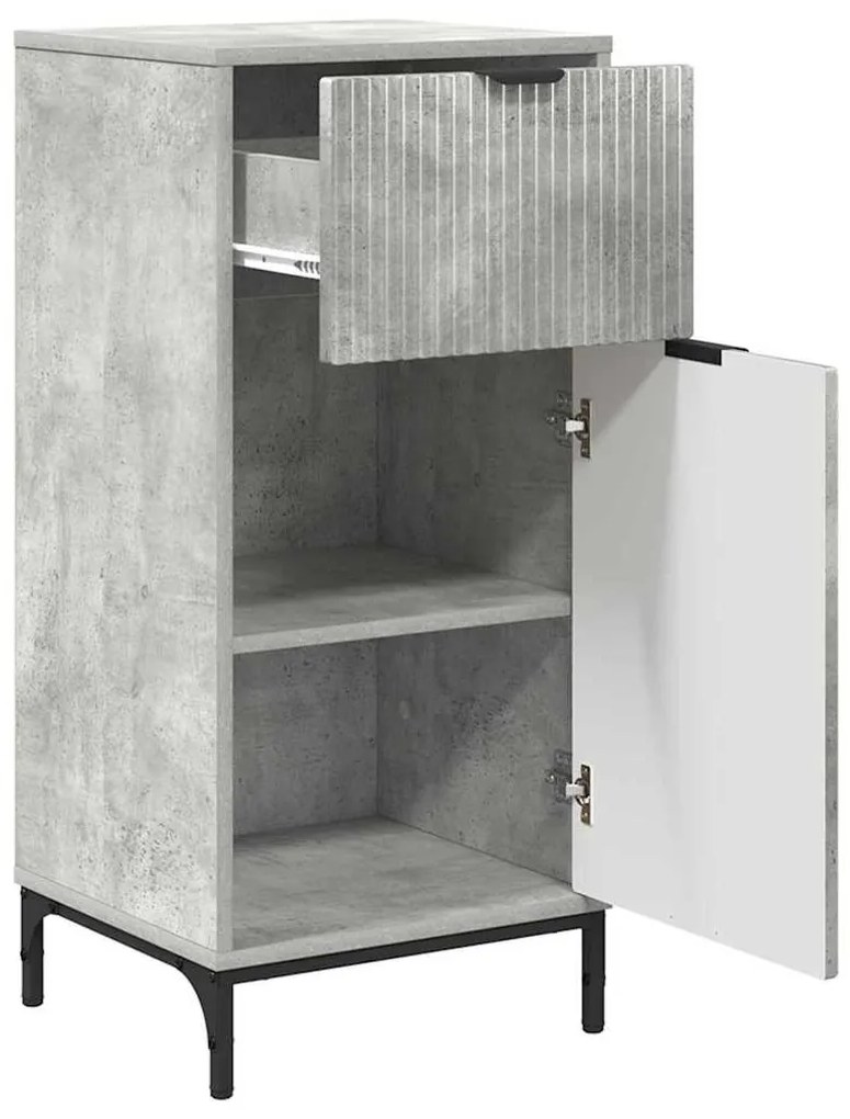 Fürdőszoba bútor szett 3 pcs Beton szürke 39.5 x 36 x 88 cm