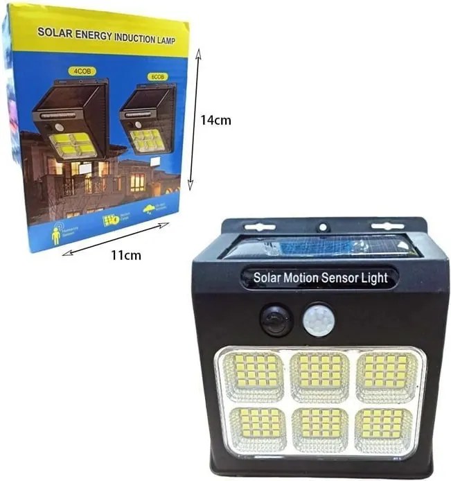 WORTH AIR Fali napelemes LED lámpa mozgásérzékelővel - Worth Air KE23-632