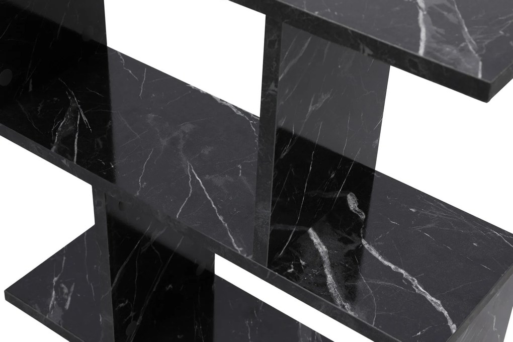 Kis asztal Life - Fekete, Marble