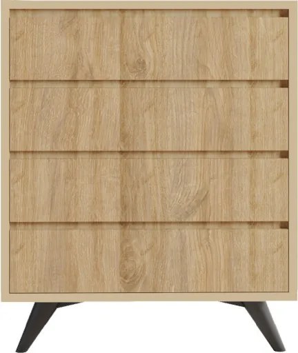 Suvera komód, tölgy, 70 cm