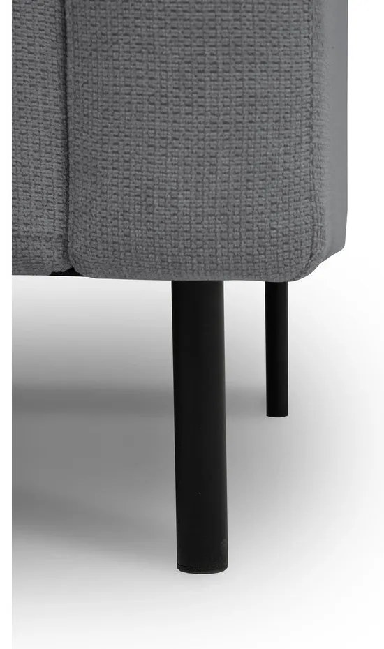 Sötétszürke sarokkanapé (bal oldali) Hero – Scandic